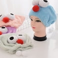 thumbnail image 3 of Hair Towel Cute Cartoon Wrap Turban Quick Drying Bath Cap For Girls Women, 3 of 12