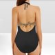 thumbnail image 4 of Plus Size Tankini Trajes de Baño para las Mujeres Imprimir Strappy Back Set con Pantalones Cortos, Trajes de Baño de Dos Piezas Traje de Baño, 4 of 4