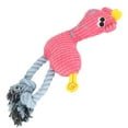 thumbnail image 2 of Dog Chew Toy, Puppy Teething Chew Toy Interactive With Squeaky Sound For Pet Dog For Teeth Cleaning Rose Red, 2 of 8
