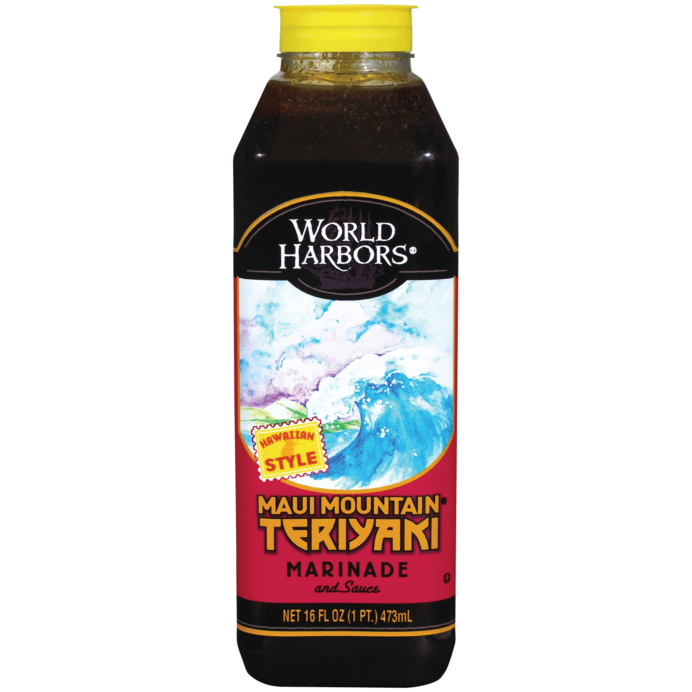 World Harbors Maui Mountain Teriyaki Marinade, Hawaiin Style, 16 Fl Oz