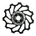 thumbnail image 1 of 11T Rear Guide Roller Pulley, Professional Bicycle Rear Derailleur Wheel With Reduction Sleeve For Road Bikes Black, 1 of 8