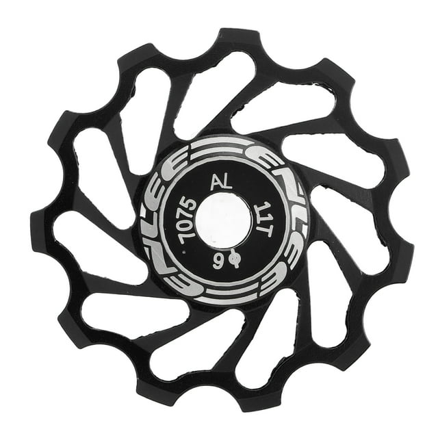 11T Rear Guide Roller Pulley, Professional Bicycle Rear Derailleur Wheel With Reduction Sleeve For Road Bikes Black
