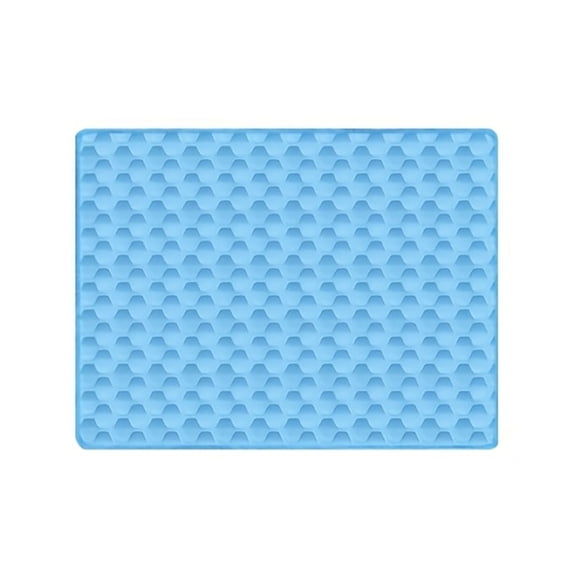 Dog Cooling Mat, Summer Cooling Pad for Small Dogs, Puppies and Cats, Lightweight Breathable Pet Mat, Washable Dog Mat for Crate, Floor, Sofa, Car, Blue, 11.81''x15.74''