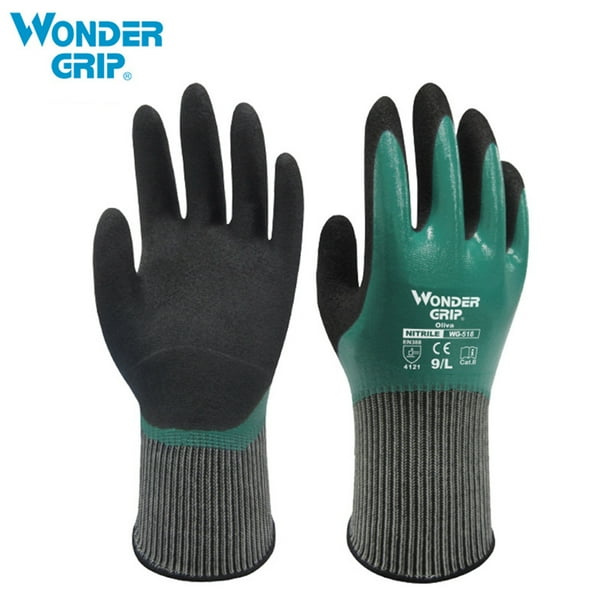 Wonder Grip Thermo Plus Coldproof Work Gloves Double Layer Latex Coated Oil  Resistance Gardening Fishing Working Gloves 