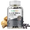 Black Maca 20000mg - Testosterone Booster, Muscle Health, Supports Desire Stamina - 60 Capsules