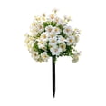 thumbnail image 2 of Artificial Flower Stakes, Fake Flowers for Outside UV Resistant, Realistic Faux Plants with Ground Spike for Garden, Porch, Yard Outdoor Decor, 2 of 6