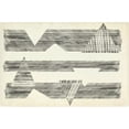 thumbnail image 2 of Goldberger, Jennifer 14x11 White Modern Wood Framed Museum Art Print Titled - Stagger Triangles I, 2 of 4