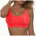 thumbnail image 4 of TOWED22 Women’s Bikini Top Push Up Padded Swim Top V Neck Bathing Suit Tops(Red,S), 4 of 9