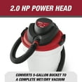 HyperTough 5 Gallon Wet/Dry Vacuum Powerhead Bucket Head Converter