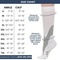 thumbnail image 5 of Wide Calf Mojo Compression Knee High Unisex 20-30mmHg - White, 6X-Large, 5 of 8