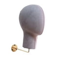 thumbnail image 3 of Stgfyxgs Mannequin Head Wall Mount for Hats Caps, Foam Mannequin Head Model Holder for Hairdresser,Cowboy Hat,Salon Golden, 3 of 9
