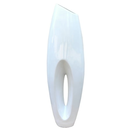 Uniquewise Tall Floor Vase  Modern White Large Floor Vase  40-inch Vase  Decorative Lightweight Vase  Home Decor  for the Entryway  Dining Room  Living Room  or Bedroom  Fill with Pampas Grass  Large