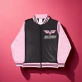 thumbnail image 6 of Hot Wheels Girls Bomber Jacket with Race Car Graphic Design Zip Up Varsity Jacket for Big Kids and Teens (Sizes 7-16), 6 of 15