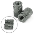 thumbnail image 3 of Pair CNC Titan-color Anti-Thief Tire Valve Stem Caps For Car Truck Bike Motorcycle, 3 of 8