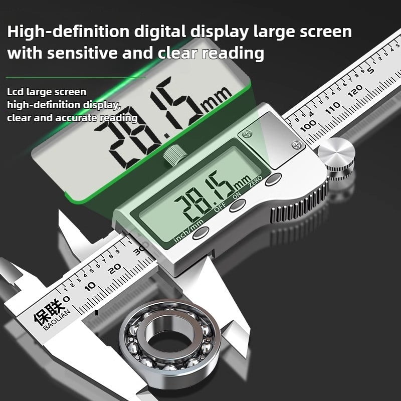 150/200mm Digital Vernier Caliper Stainless Steel Micrometer Measuring Tool Depth Ruler Messschieber Paquimetro