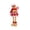 Chef Hat, variant on Christmas Gingerbread Man, Retractable Leg Standing Gingerbread Man Fabric Doll, Soft Stuffed Holiday Figurine, Plaid Cloth Standing Ornament for Mantel Shelf Tabletop, Home Holiday Party