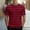 Red, variant on Vetsdori Mens Red Shirts Outdoor Gym Pull On Short Sleeve Striped Crew Neck Holiday Muscle Summer T-Shirts for Men