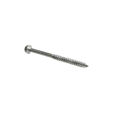 

No.2 x 8 in. Star Hex Washer Head Galvanized Steel Structural Screws Pack of 25