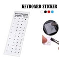 Clerance! Black letter universal keyboard stickers transparent type