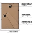 thumbnail image 3 of Americanflat 8" x 12" Gallery-Style Picture Frame to Secure Artwork, Prints, and Photos - White, 3 of 7