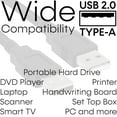 thumbnail image 3 of PENGX - USB Cable 3ft A to A Male High-Speed 480 Mbps Cable Data Transfer Hard Drive Enclosures Modems Printers Cameras, 3 of 3
