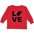 thumbnail image 3 of Inktastic Love West Virginia Boys or Girls Long Sleeve Toddler T-Shirt, 3 of 5