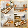 thumbnail image 3 of HEBE Fall Kitchen Rugs Sets of 3 Non Slip Farmhouse Buffalo Plaid Pumpkin Kitchen Rugs and Mats Washable Kitchen Mats for Floor Seasonal Thanksgiving Kitchen Rug Runner Carpet Autumn Rug, 3 of 6
