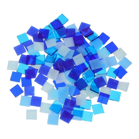 ETHZZLE Durable 3 Millimeter Thick Glass Mosaic Tiles for Home Decor Assorted Colors Artistic Style
