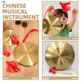 thumbnail image 3 of Chinese Gongs Traditional Copper Gong Chinese Instrument With Mallet for Home, 3 of 8