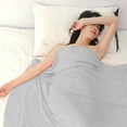 thumbnail image 2 of AnuirheiH Ice Blankets for Hot Sleepers and Night Sweats for All-Season, Ultra-Cool Lightweight Blanket, Absorbs Body Heat to Keep Cool on Warm(59x43.3inch,Gray), 2 of 7