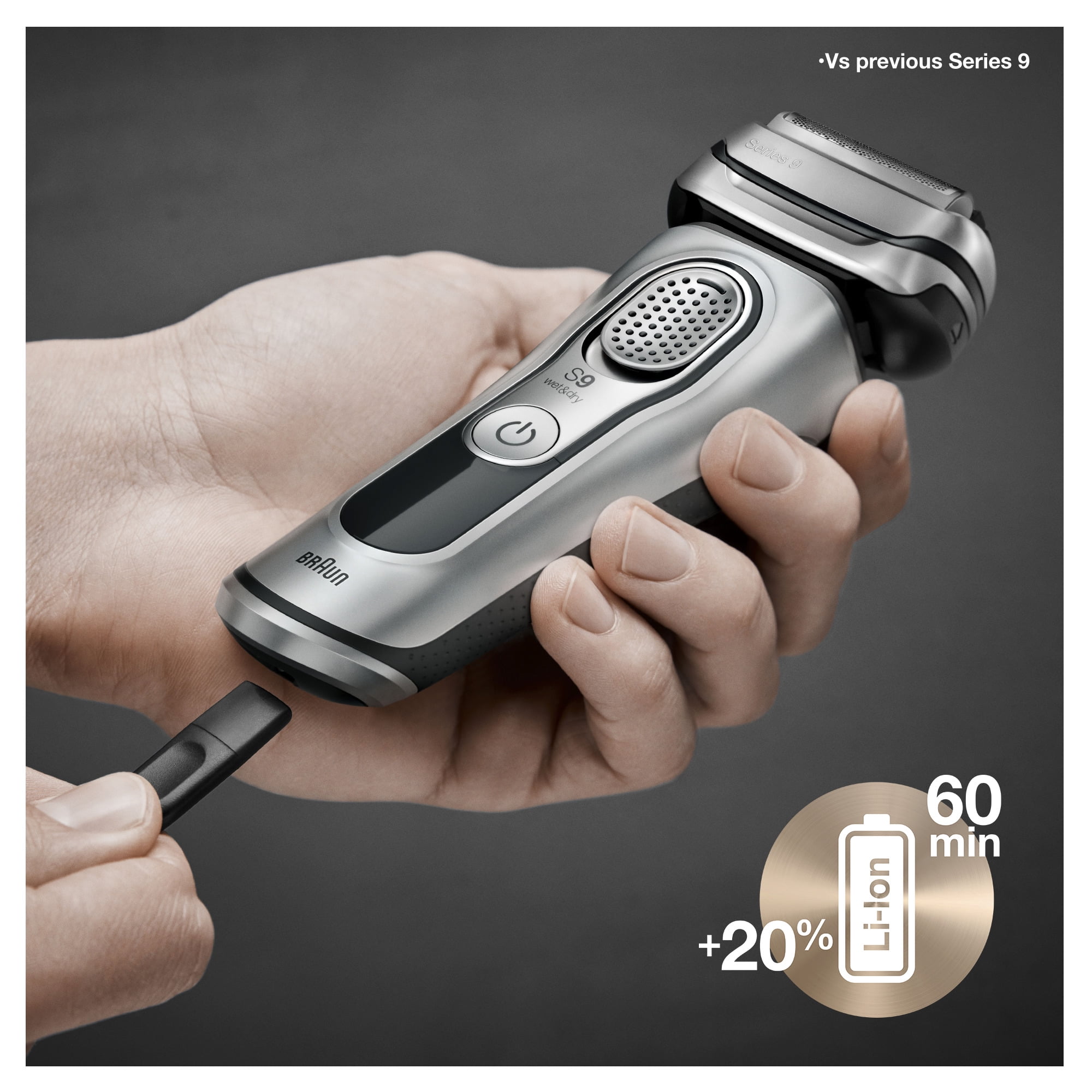 Braun Series 9 Skin Razors, 9370cc Rechargeable Wet Dry Shave