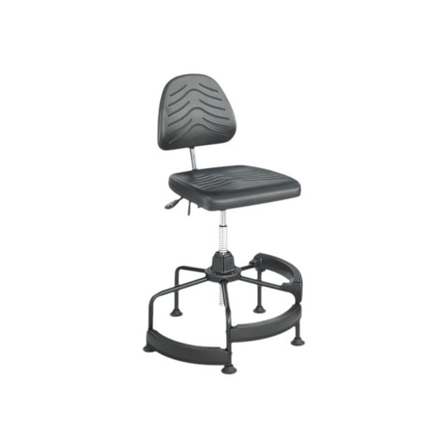 Safco Task Master Deluxe Industrial - Chair - task - swivel - polyurethane - black