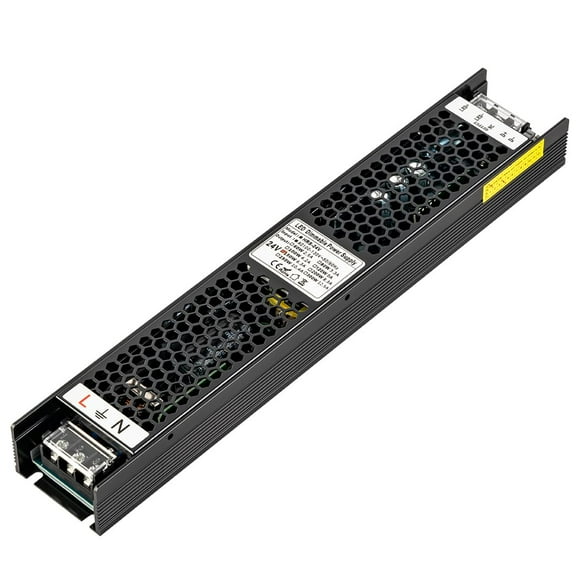 BTF-LIGHTING 150 Watts DC24V 6.25A Dimmable Triac/0-10V/1-10V Constant Voltage LED Driver Dimmer Power Supply AC 100V to 130V Transformer Adapter Converter Max150W f