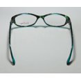 thumbnail image 5 of NEW LILLY PULITZER KOLBY WOMENS/LADIES DESIGNER FULL-RIM GREEN TORTOISE / AQUA CONTEMPORARY VISION CARE FRAME DEMO LENSES 49-15-132 SPRING HINGES EYEGLASSES/EYEGLASS FRAME, 5 of 8