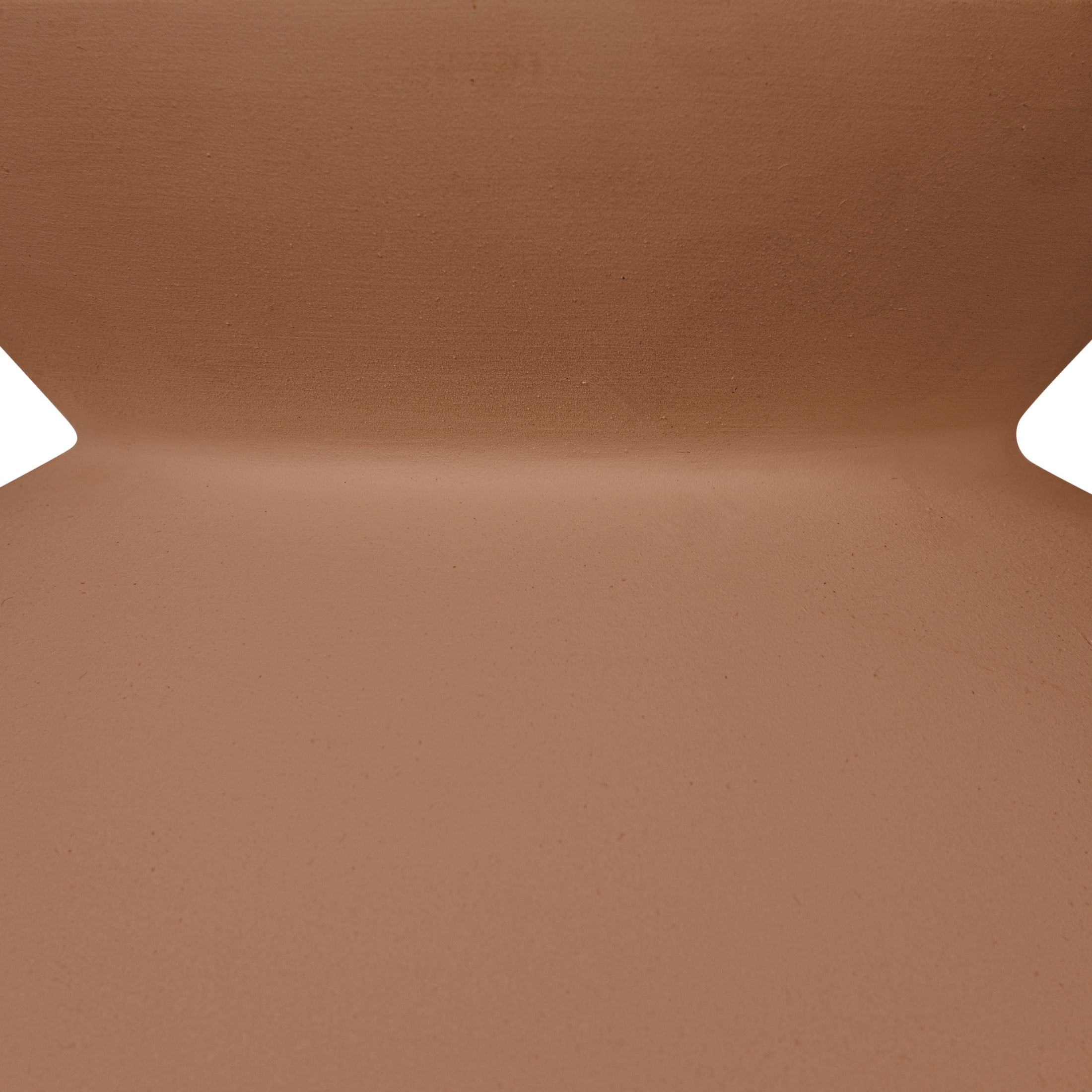 Robert Stevenson Lighting Sienna - Boho Ceramic Ceiling Light with White Fabric Cord, Matte Terracotta