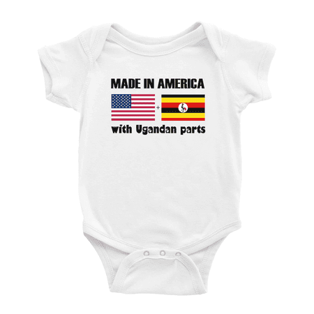 

Made In America With Ugandan Parts Cute Baby Clothing Bodysuits For Boy Girl