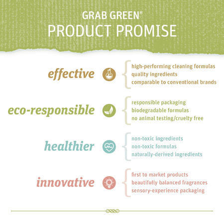 Grab Green Natural Stoneworks Laundry Detergent Pre-Measured Powder Pods, Birch Branch, 50 Loads