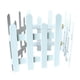 thumbnail image 3 of Valla de borde de paisaje, valla de madera, jardinería de bricolaje, valla de jardín de madera, Blanco Alto 35cm, 3 of 9