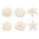 thumbnail image 5 of Recortes sin terminar,Flor inacabada piezas de madera en blanco DIY,Artesanía con astillas de madera Pintura Fabricación de tinción,Slices Hobbies Navidad Decoración del hogar, 5 of 5