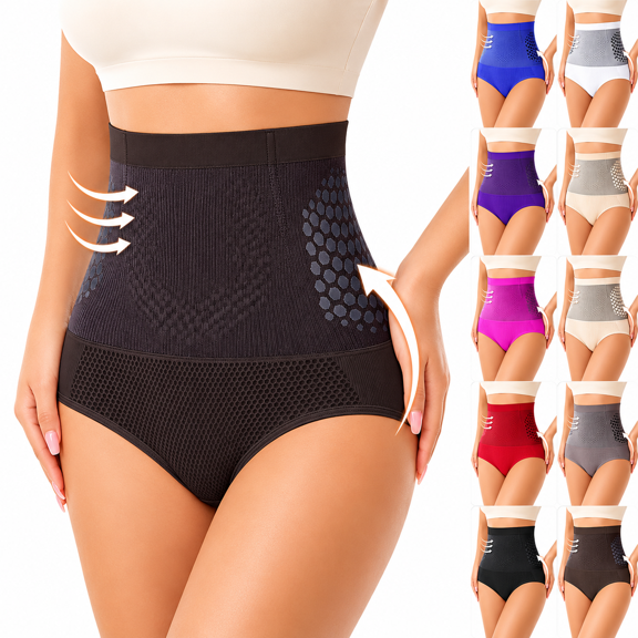 Raeneomay Women's Firm Control High Waist Tummy Control Shapewear, Seamless Butt Lifter Shaper Shorts No Roll Everyday & Postpartum Recovery Panties