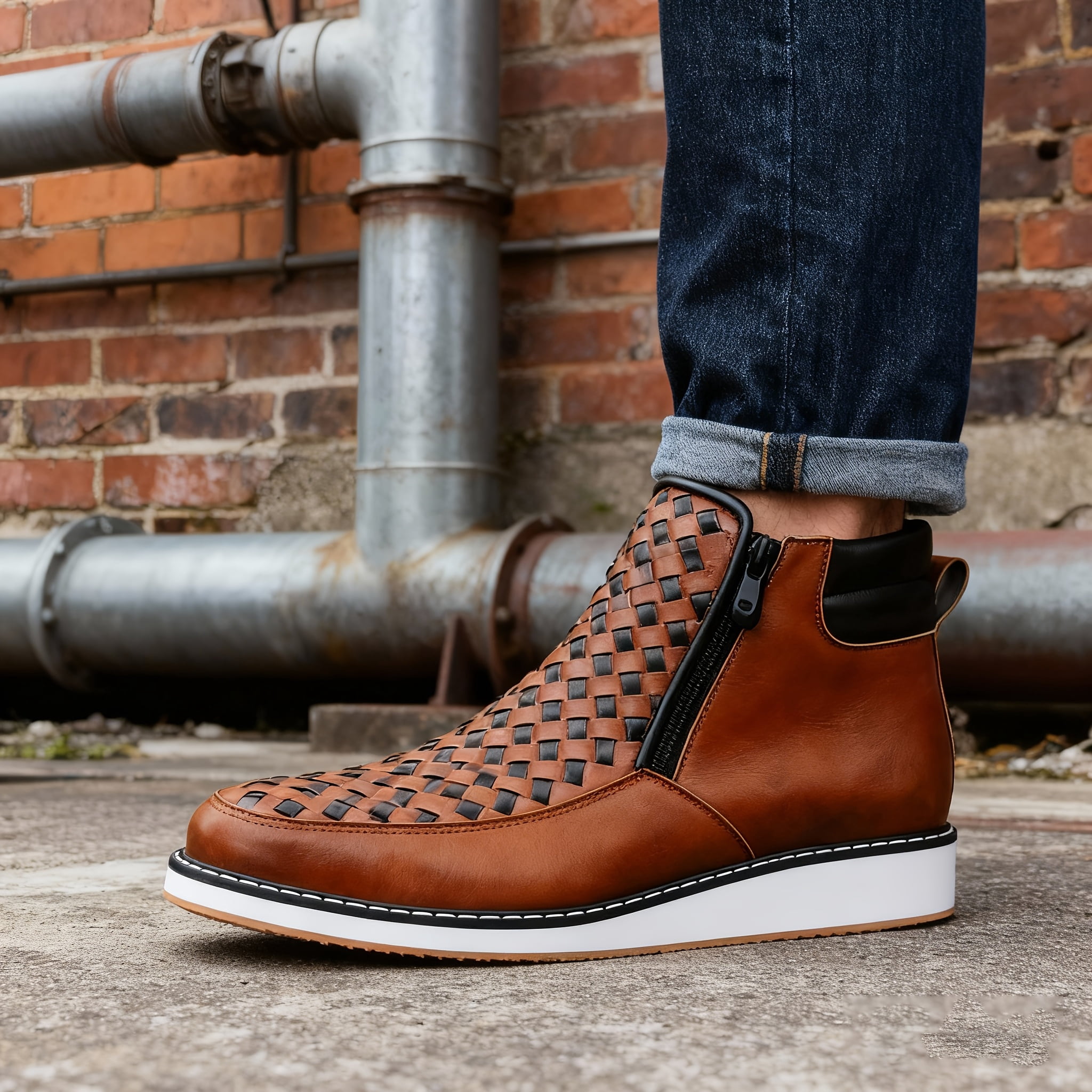 靴 00s archive westernboots buckle sidegore メンズ 00s archive shortboots Western sidezip