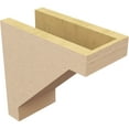 thumbnail image 5 of 5"W x 10"D x 10"H Classic Burlington Rough Cedar Woodgrain TimberThane Corbel, Primed Tan, 5 of 6