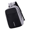 thumbnail image 3 of Mochila de viaje para portátil, transpirable, ligera, para la universidad, para mujer y hombre. Gris claro, 3 of 9