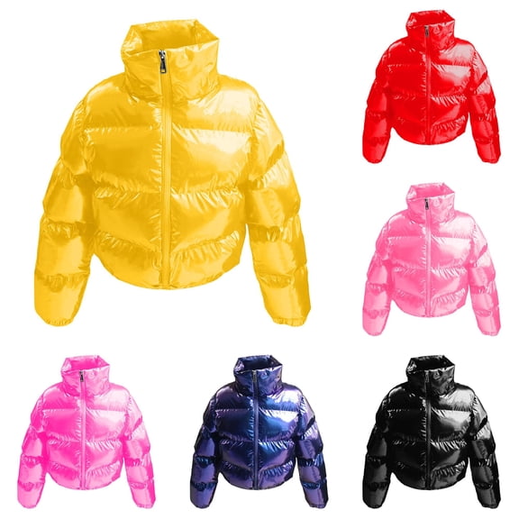 Rhuody Girls Coats 120 Winter Long Sleeve Outerwear Solid Color Windproof Jacket Trend Playwear