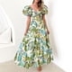 thumbnail image 1 of WILLBEST Vestidos de Verano para Mujer, Modernos, Bohemios, con Estampado Floral, Cuello Redondo, Manga Corta, Cuello En V, Vestido Largo Grande, 1 of 3