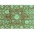 thumbnail image 1 of Ahgly Company Indoor Rectangle Abstract Turquoise Blue Modern Area Rugs, 2' x 3', 1 of 4