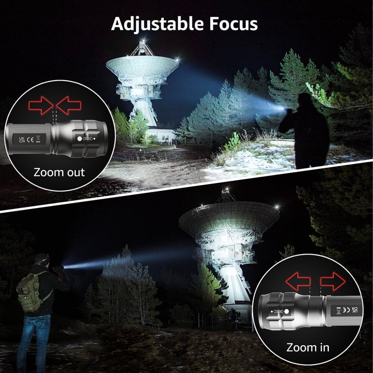 LED Flashlight 2-Pack, 140 Lumens Zoomable photo 3