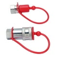 thumbnail image 1 of Hydraulic Quick Connect Coupler, 1/4 Inch NPT Hydraulic Quick Connect Coupling with Dust Cap for Industrial, 1 of 7