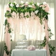 thumbnail image 2 of BalsaCircle 5 Bushes 44" Blush Hanging Artificial Wisteria Flowers Vine Garland, 2 of 6