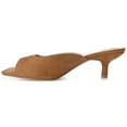 thumbnail image 3 of Journee Womens Larna Slip On Kitten Heel Open Toe Dress Sandals, Widths Available, 3 of 10